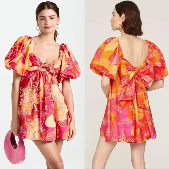 FARM RIO Summer Garden Ombre Mini Dress - Picture 1 of 16